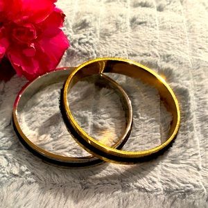 Gold and silver bangles